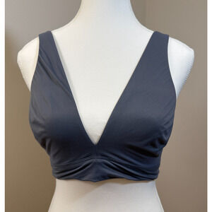 Victoria’s Secret Blue-Gray Plunge Bralette Size Large B85 Pullover Wireless